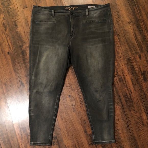 Melissa McCarthy Seven7 Denim - Seven7 Black Skinny Jeans